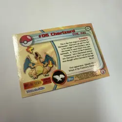 Charizard 1999 Pokemon Card #06 Foil Topps BLUE LOGO 1st Ed - Image 3