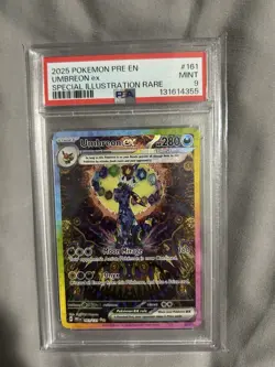 Pokemon Prismatic Evolutions Umbreon EX Sir SAR 161/131 TCG English Card PSA 9 - Image 1