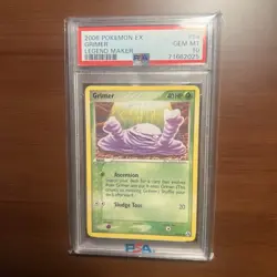 PSA 10 Grimer 54/92 Ex Legend Maker 2006 Pokemon Card TCG - Image 1