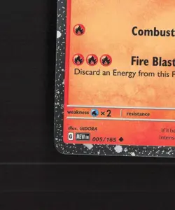 Charmeleon 005/165 Scarlet & Violet 151 Cosmos Holo DOUBLE SWIRL Pokemon Card NM - Image 5