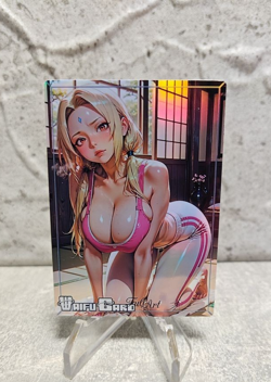 Tsunade Trading Card Waifu Goddess Story Anime Girl holo Karte Manga Full Art - Image 1