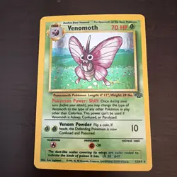 1999 Pokemon TCG Jungle Venomoth Holo Rare Card 13/64 Unlimited - Image 1