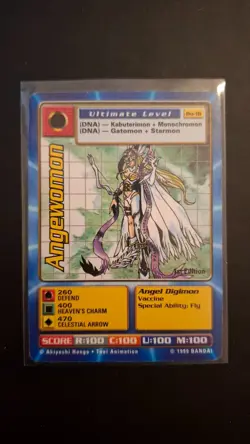 Digimon Digi-Battle Card Game – Angewomon (Bo-16) – 1st Edition – 1999 Bandai - Image 1