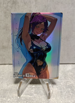 Yoruichi Trading Card Waifu Goddess Story Anime Girl holo Karte Manga Full Art - Image 1