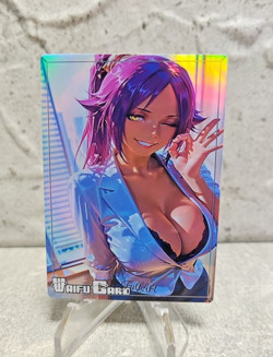 Yoruichi Trading Card Waifu Goddess Story Anime Girl holo Karte Manga Full Art - Image 1