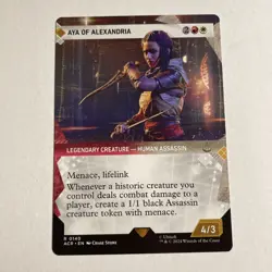 1x Aya of Alexandria Showcase NM/M ACR MTG Magic - Image 1