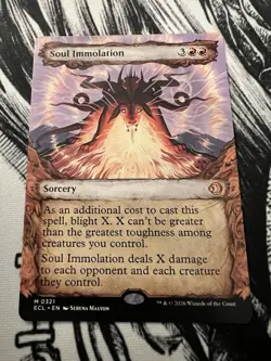 Magic: The Gathering Soul Immolation Sorcery Red ECL 2026 English Alternate Art - Image 1