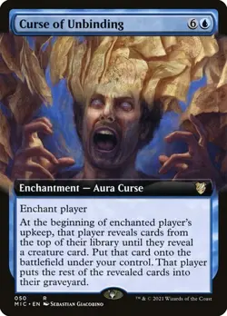 MTG - Curse of Unbinding - Extended Art - Midnight Hunt - Magic the Gathering - Image 1
