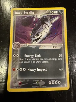 Pokemon TCG Dark Steelix Team Rocket Returns 10/109 Rare Holofoil Lightly Played - Image 1
