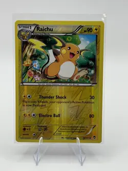 Raichu Card 28/111 Reverse Holo XY Furious Fists Pokemon TCG - Image 1