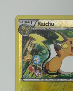 Raichu Card 28/111 Reverse Holo XY Furious Fists Pokemon TCG - Image 2