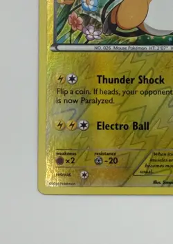 Raichu Card 28/111 Reverse Holo XY Furious Fists Pokemon TCG - Image 4