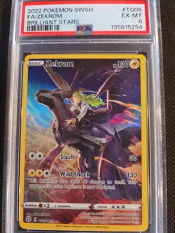 ZEKROM-2022 POKEMON SWSH- BRILLIANT STARS #TG05- PSA EX-MT 6 - Image 4