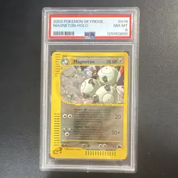 2003 Pokemon TCG Skyridge Magneton Holo Rare H19/H32 PSA 8 NM - Image 1