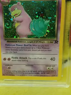 Pokemon Team Rocket Set 2000 Holo Dark Slowbro 12/82 Ace Graded 3 Good Swirl - Image 4