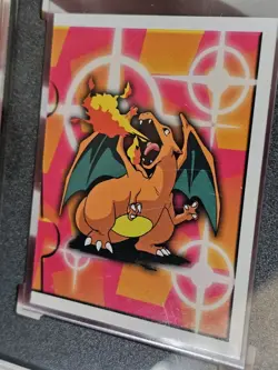 1999 Graded Charizard Merlin Pokemon Stickers #180 SGC 8.5 NM-MT+ - Image 3