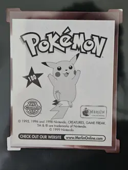 1999 Graded Charizard Merlin Pokemon Stickers #180 SGC 8.5 NM-MT+ - Image 5