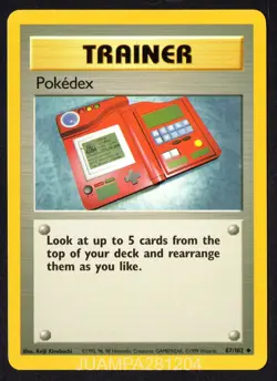POKEDEX 87/102 BASE SET CROMO POKEMON EDICION 1999 TCG INGLES - Image 1
