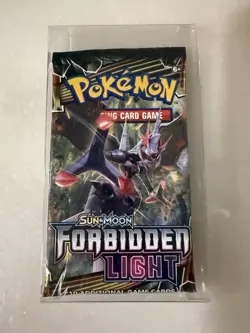 Pokemon Sun & Moon Forbidden Light Sealed Booster Pack - Image 1