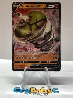 Pokemon Sandaconda V 089/198 Chilling Reign Sword & Shield ULTRA RARE - Image 1