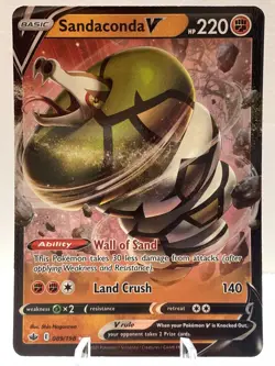 Pokemon Sandaconda V 089/198 Chilling Reign Sword & Shield ULTRA RARE - Image 2