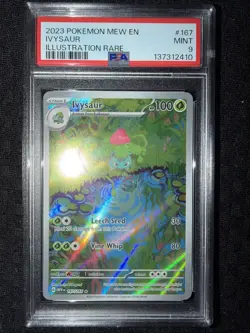 2023 POKEMON MEW EN-151 ILLUSTRATION RARE #167 IVYSAUR PSA 9 - Image 1