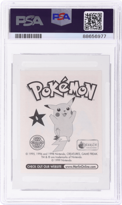 1999 Pokemon Album Stickers Charizard #6 PSA 9 - Image 2