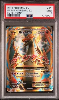 Pokemon Mega M Charizard EX #101/108 XY Evolutions PSA 9 MINT - Image 1