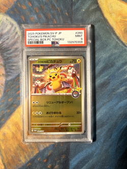 Pokemon TCG - Tohoku's Pikachu 260/SV-P JP Japanese Promo PSA 9 - Image 1