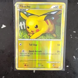 NM Pokemon Pikachu 78/123 Heartgold & Soulsilver Reverse Holo 2010 - Image 1