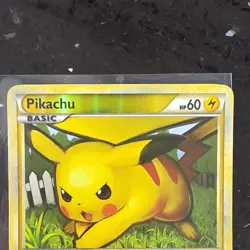 NM Pokemon Pikachu 78/123 Heartgold & Soulsilver Reverse Holo 2010 - Image 5