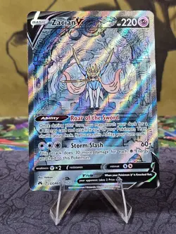 Zacian V GG48/GG70 Pokemon Crown Zenith: Galarian Gallery Ultra Rare Holo NM - Image 1