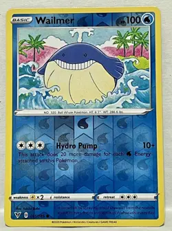 Pokemon - Wailmer 031/185 - Reverse Holo - Vivid Voltage - NM/M - New - Image 1