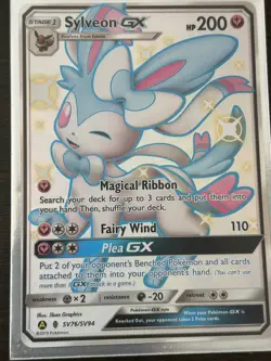 Pokemon: Sylveon GX SV76/SV94 [English] [NM] Hidden Fates: Shiny Vault Holo - Image 1