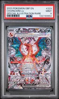 Pokemon Obsidian Flames Charizard EX Special Illustration Sir #223/197 PSA 9 - Image 1