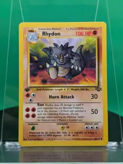 Rhydon 45/64 1st Edition Jungle Set Uncommon 1999 English Pokemon WoTC - Image 1