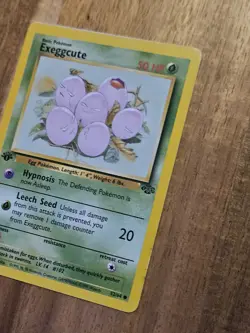Exeggcute 1st Edition Excellent Pokemon TCG Jungle Set #52/64 1999 **has spots** - Image 5