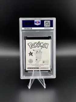 PSA 9 MINT 1999 Merlin Pokemon Charizard Sticker #6 Slab Low Pop 65 - Image 2