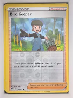 Pokemon TCG Bird Keeper 159/189 SWSH03: Darkness Ablaze Reverse Holo LP - Image 1