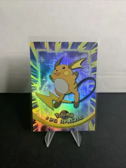 2000 Topps Chrome Pokemon TV Animation Foil #26 Raichu - Image 2