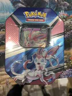 pokemon tcg 2022 v heroes sylveon v collectors tin new with cellophane - Image 2