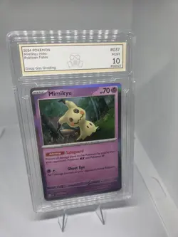 Pokemon Mimikyu 037/091 - Rare Holo - Paldean Fates Graded 10 - Image 1