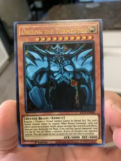 Yugioh Obelisk The Tormentor - KICO-EN064 - Ultra Pharaoh's Rare - 1st Ed NM/M - Image 1