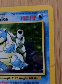 Pokemon TCG 1999 Base Set Blastoise Holo WOTC Card 2/102 HP - Image 4