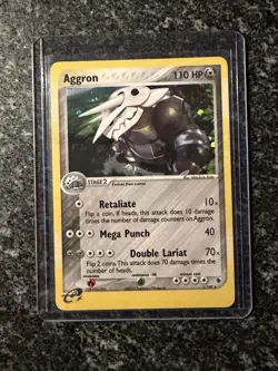 Pokemon TCG Aggron Holo Rare Card Ruby and Sapphire 1/109 NM Condition - Image 1