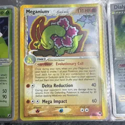 Pokemon TCG Meganium EX Dragon Frontiers Holo Rare Card 4/101 Delta Species - Image 1