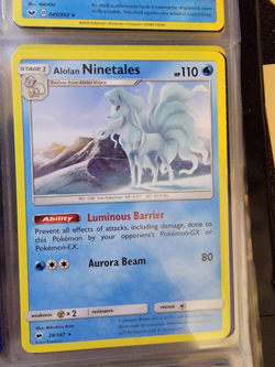 Alolan Ninetales # 28/147 Burning Shadows Set Pokemon Trading Cards Rare NM/MINT - Image 2