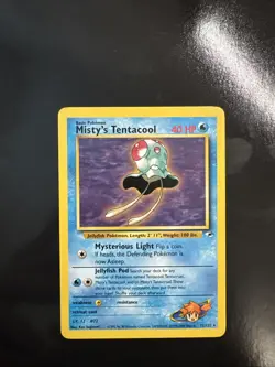 Pokemon TCG Misty's Tentacool Gym Heroes 32/132 Unlimited Rare Card - Image 1