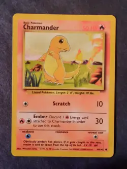 Pokemon Card Charmander Base Set 46/102 - Image 1