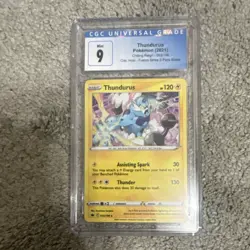 Pokemon Thundurus CGC Mint 9 Cosmos Holo Chilling Reign 052/198 2021 Card - Image 1